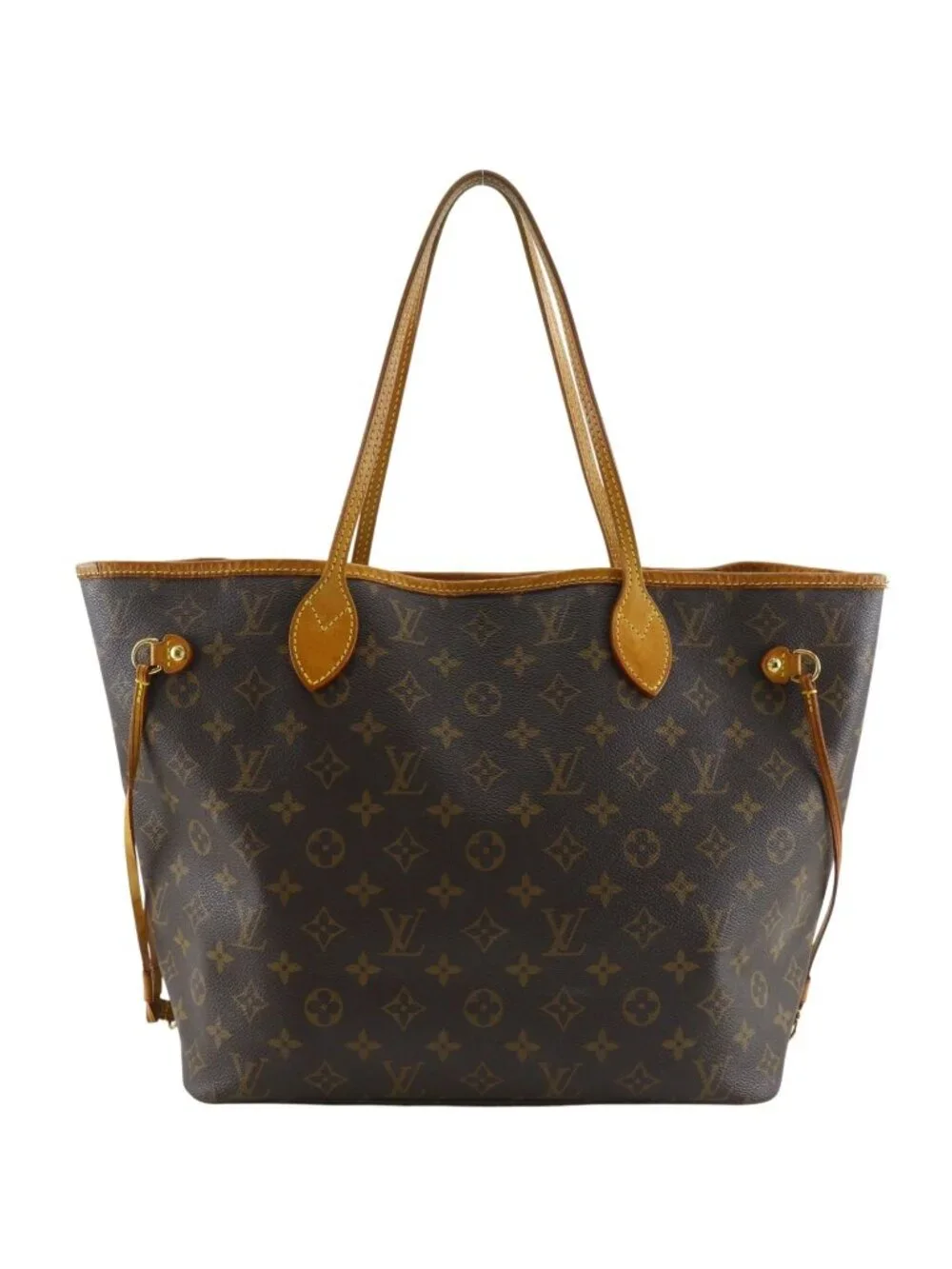 Louis Vuitton Neverfull MM Monogram Canvas Brown Tote Bag